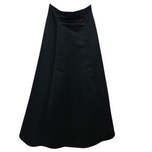 Vintage VIE by Victoria Royal Black Satin & Crinoline Formal Skirt, Size 8